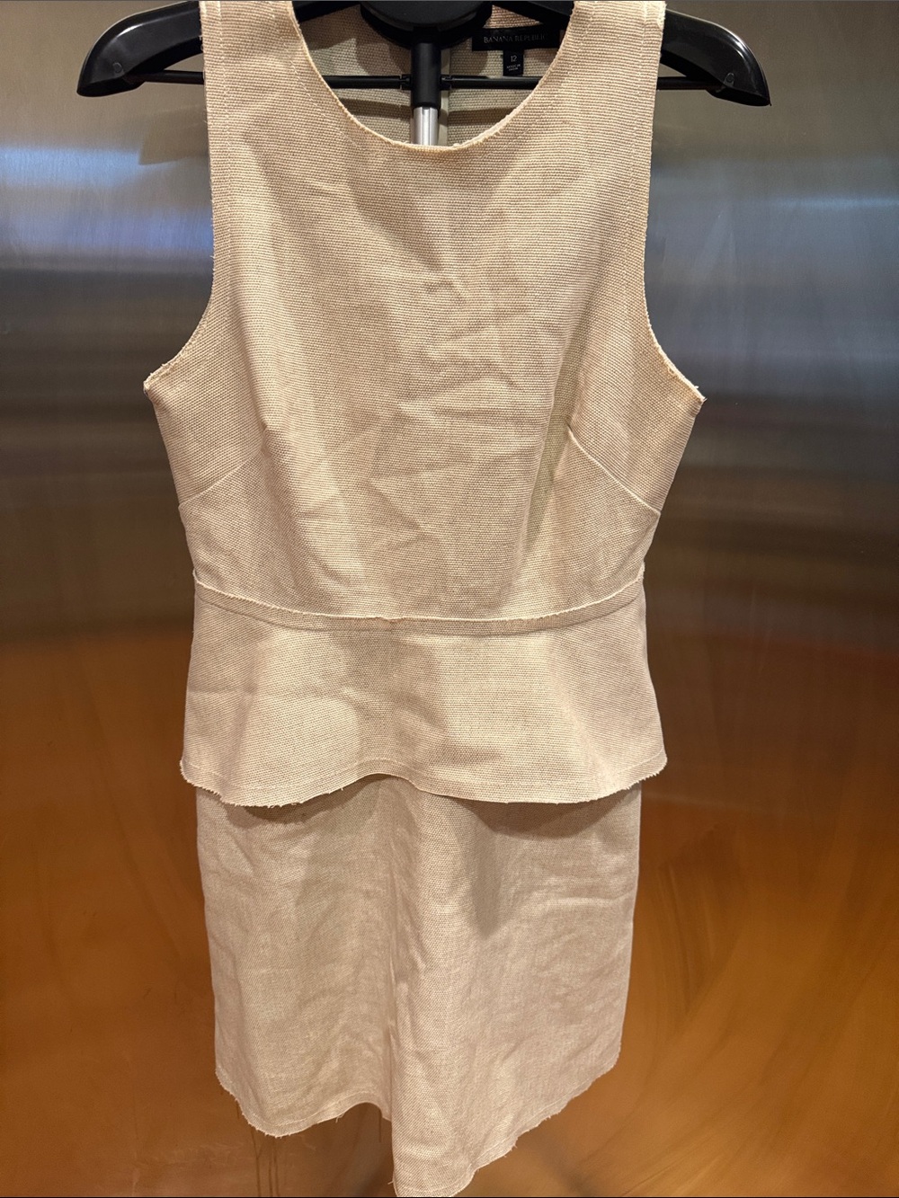 Banana Republic Women’s Cream Peplum Dress